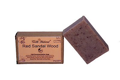 Red Sandal Wood Cold Processed Soap (125 G)