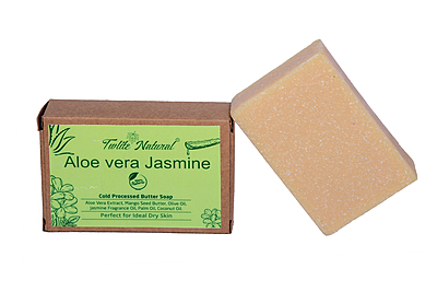 Aloe vera Jasmine Cold Processed Soap (125 G)