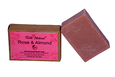 Rose & Almond Cold Processed Soap (125 G)