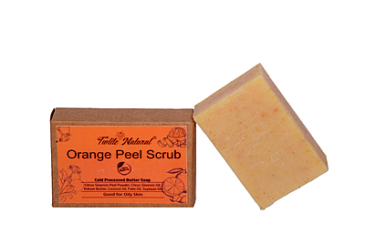 Orange Peel Scrub Cold Processed Soap (125 G)