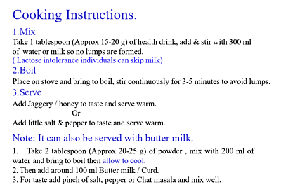 Millet Nutritious Drink Millet Nutritious Drink