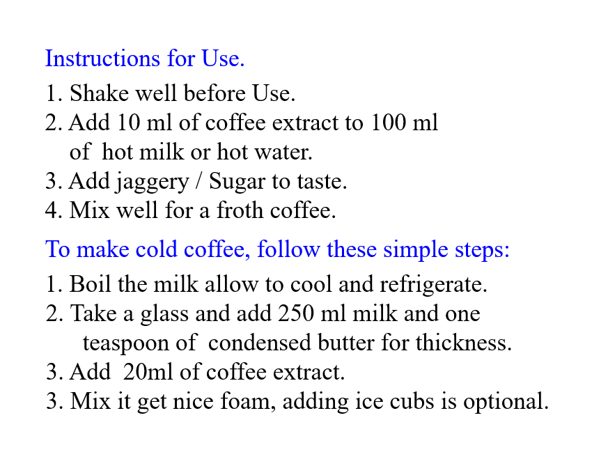 Vanilla Filter Coffee