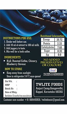 Blueberry Coffee Decoction