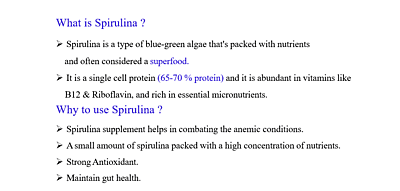 Spirulina Energy Bar Spirulina Energy Bar