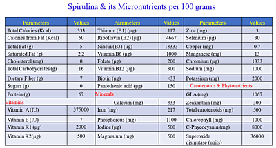 Spirulina Energy Bar Spirulina Energy Bar